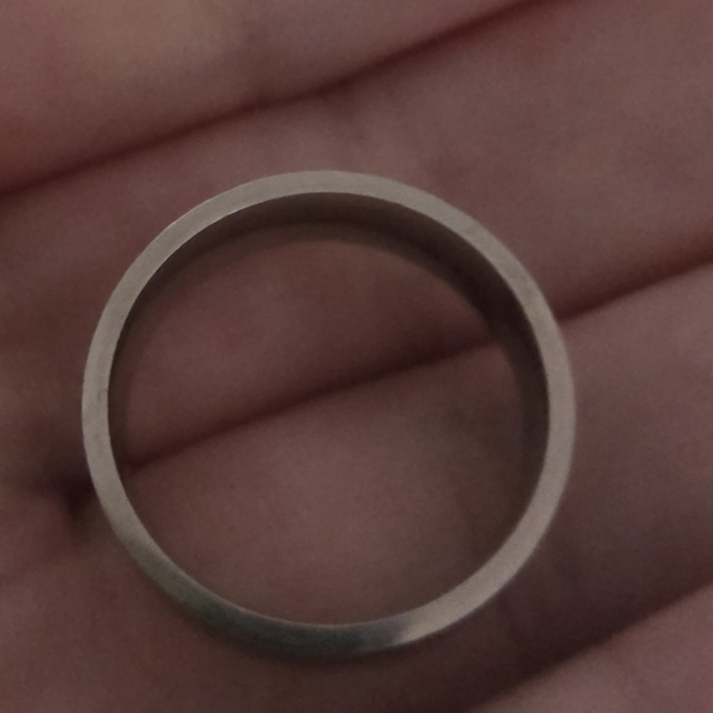 Men's Black and Silver Ring - Picture 3 of 6